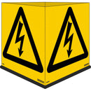 Takskylt elektrisk spänning Systemtext