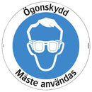 Golvdekal skyddsglasögon måste användas Systemtext