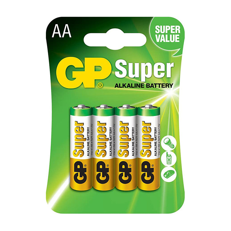 Batterier AA 4-pack GP Super