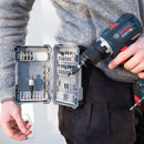 Öppen bitslåda som sitter i Spider Tool Holster