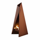 Tipi terrasvärmare sedd snett från höger