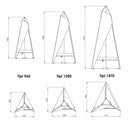 Tipi terrassvärmare mått